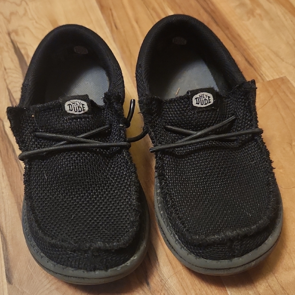 Hey Dude Black Moccasins Casual Comfort